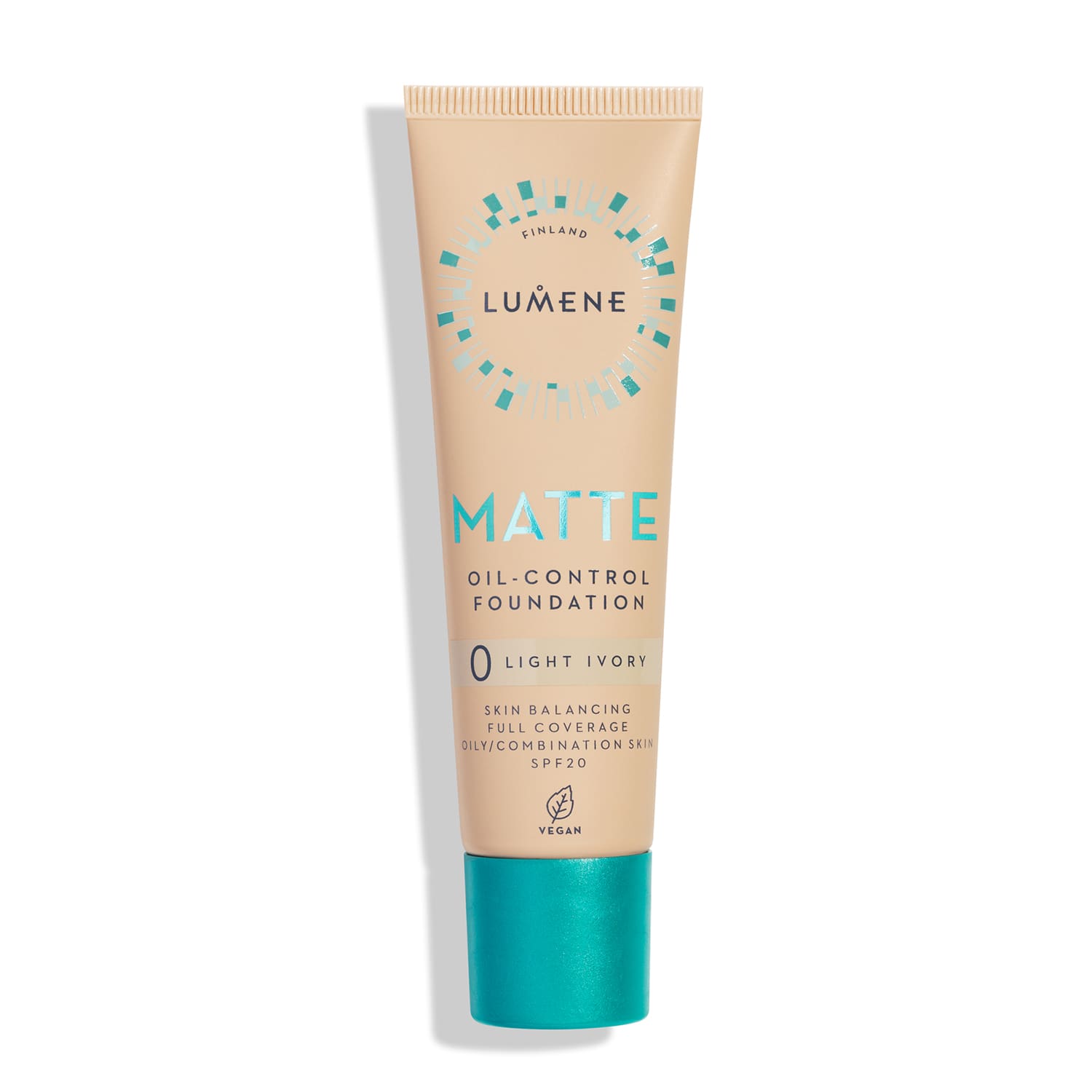 Тональна основа матуюча SPF20 Matte Oil-Control Foundation Lumene (0) Light Ivory, 30 мл