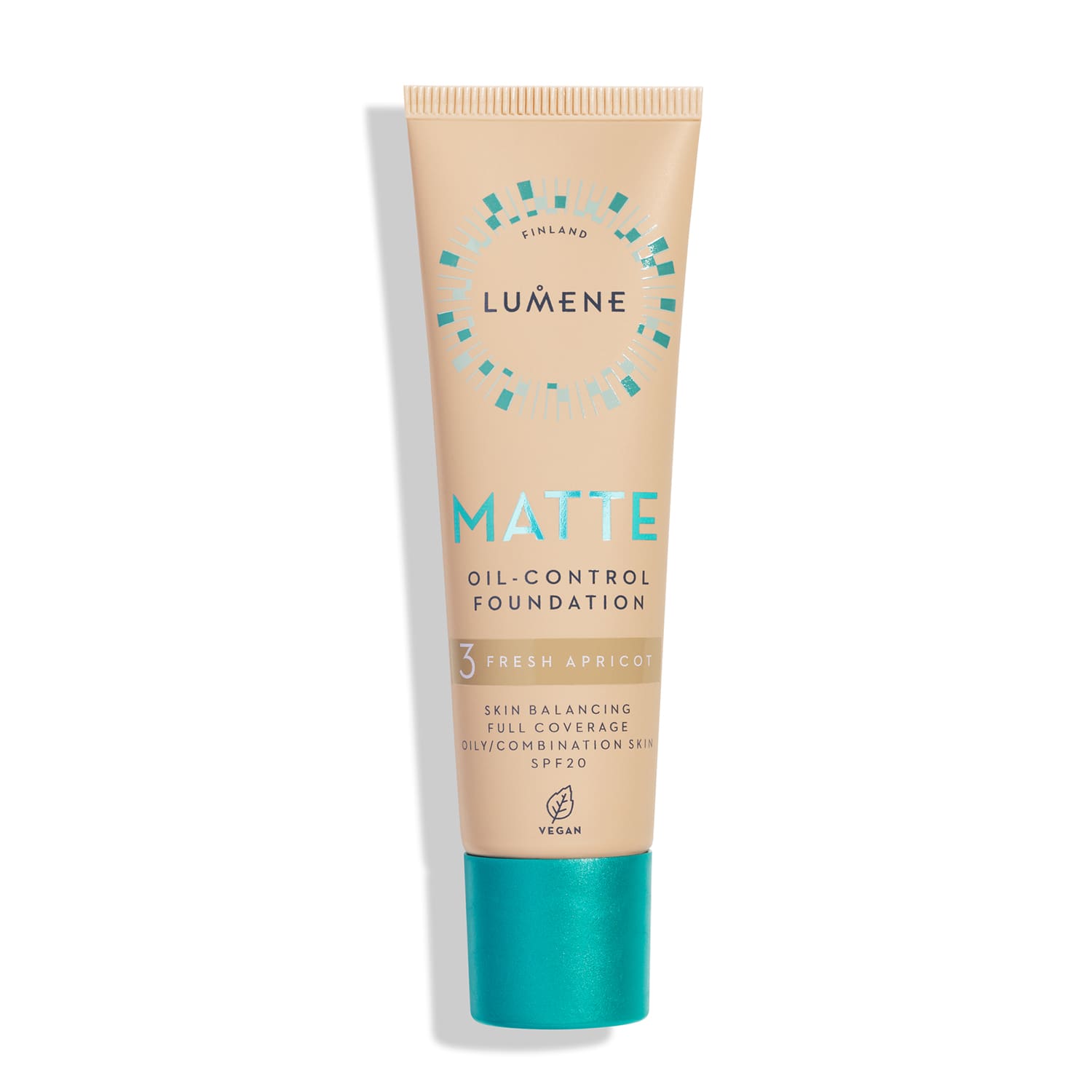 Тональна основа матуюча SPF20 Matte Oil-Control Foundation Lumene (3) Fresh Apricot, 30 мл