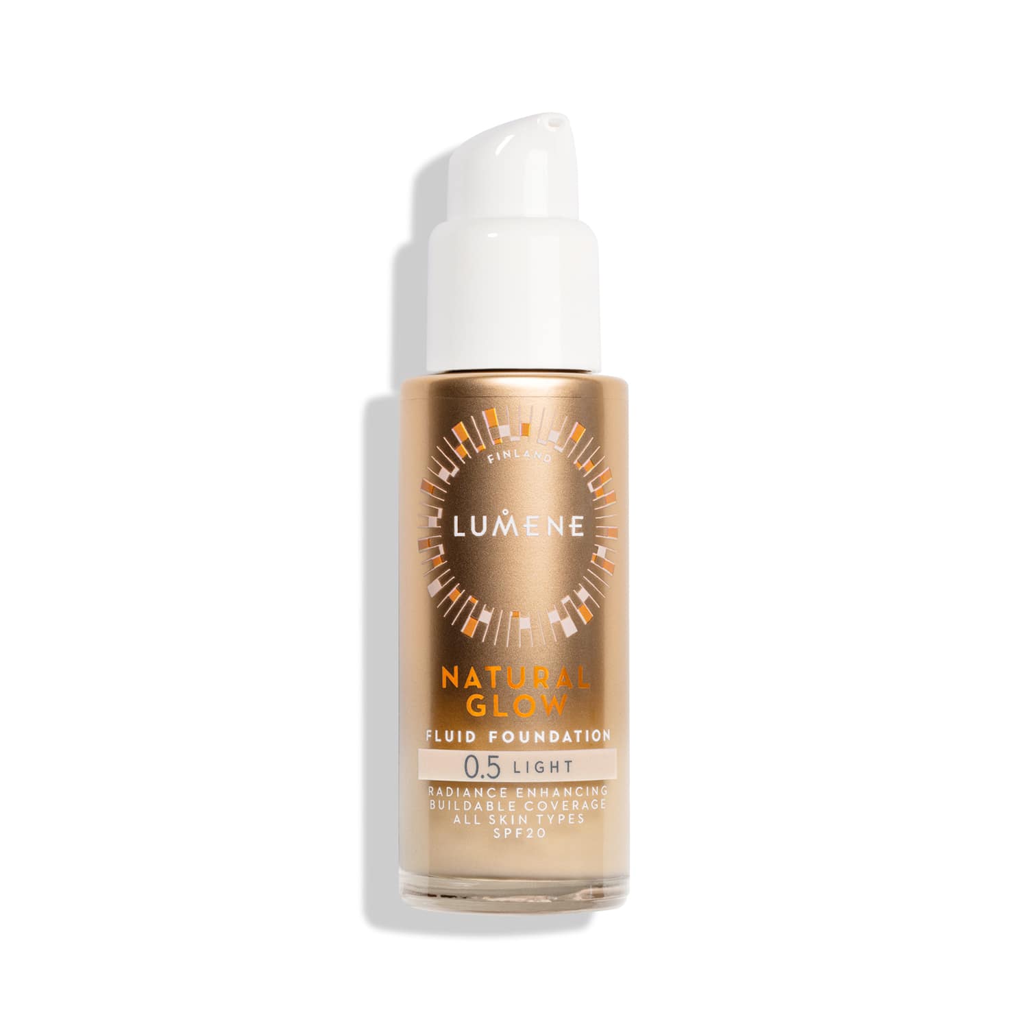 Тонувальний флюїд для обличчя Natural Glow Fluid Foundation SPF20 Lumene Light , 30 мл