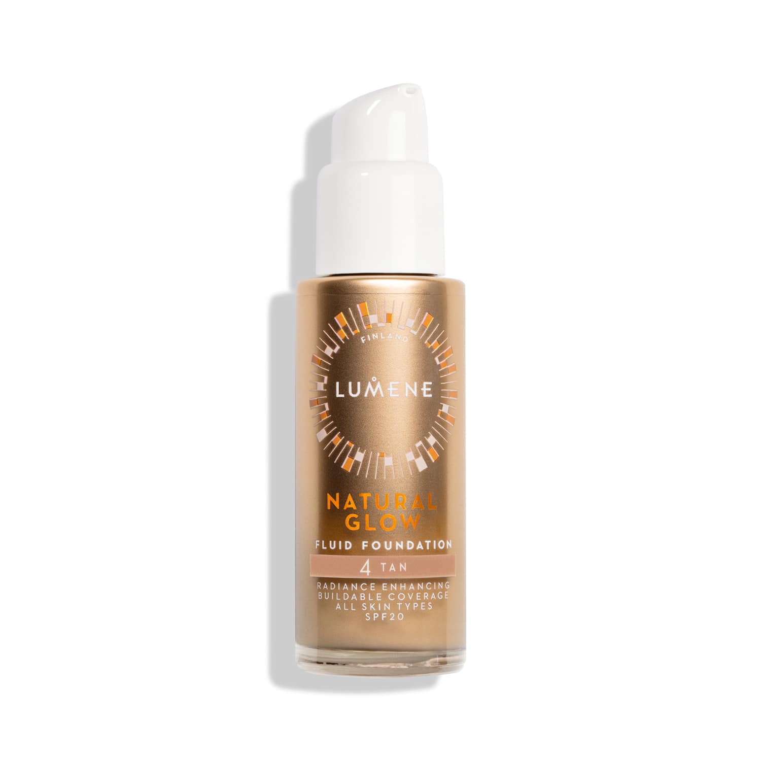 Тонувальний флюїд для обличчя Natural Glow Fluid Foundation SPF20 Lumene Tan, 30 мл