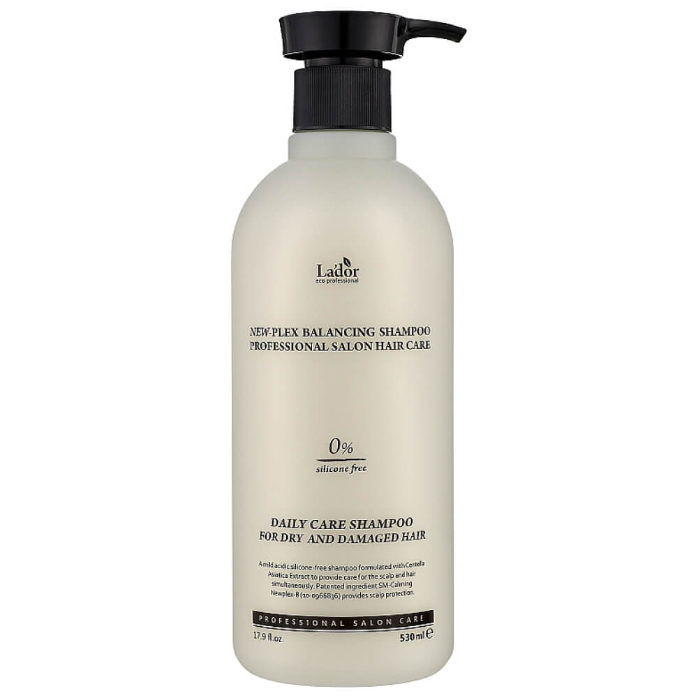 Безсиліконовий заспокійливий шампунь New-Plex Balancing Shampoo La'dor, 530  мл