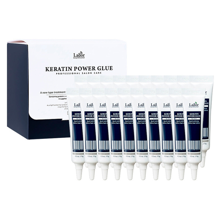 Сироватка для посічених кінчиків Keratin Power Glue La'dor, 20x15 г