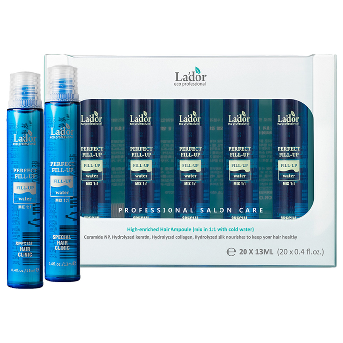 Lador Perfect Hair Fill-Up — набор филлеров для восстановления волос, 20 шт