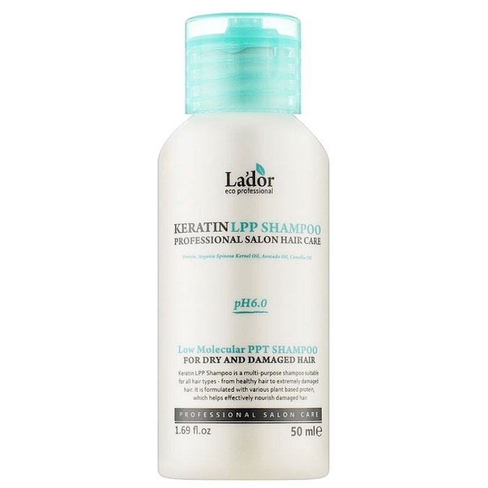 Кератиновий безсульфатний шампунь Keratin LPP Shampoo Lador, 50 ml