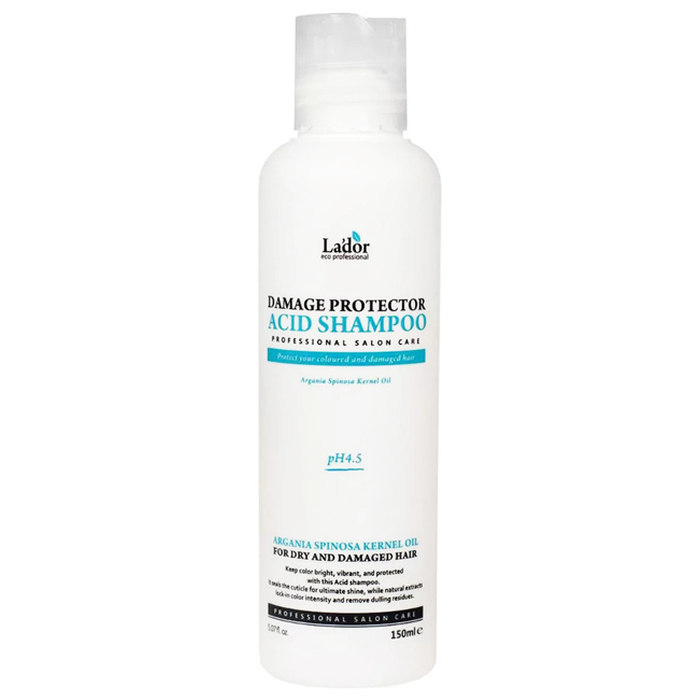 Безлужний шампунь з pH 4.5 Damage Protector Acid Shampoo Lador, 150 мл
