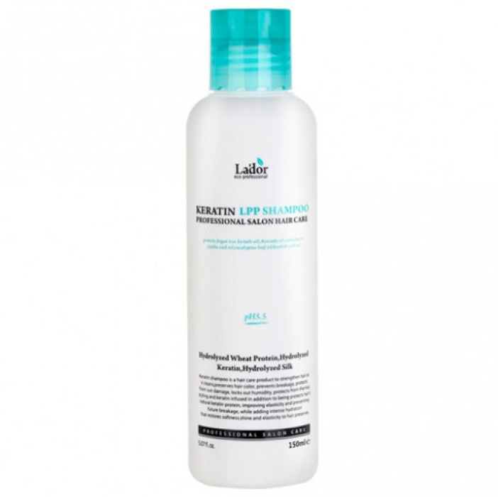 Кератиновый безсульфатный шампунь Keratin LPP Shampoo Lador, 150 мл
