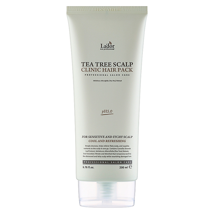 Lador Tea Tree Scalp Clinic Hair Pack — маска для шкіри голови з екстрактом чайного дерева, 200 мл