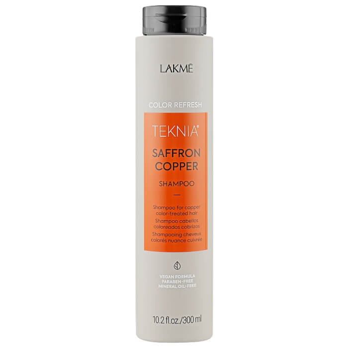 Шампунь для обновления цвета медных оттенков волос Teknia Color Refresh Saffron Copper Shampoo Lakme