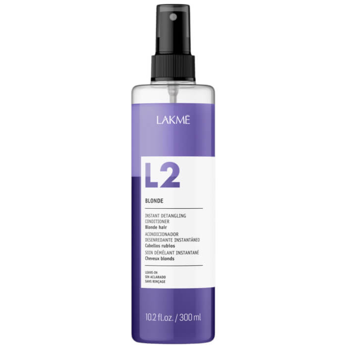 Двухфазный кондиционер для осветленных или седых волос L2 Violet Blonde Lakme, 300 мл