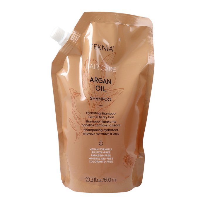 Зволожуючий аргановий шампунь для волосся Teknia Argan Oil (дой-пак) Lakmé, 600 мл