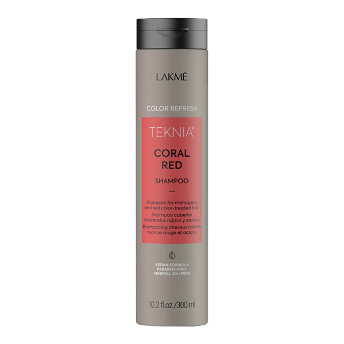 Шампунь для оновлення кольору червоних відтінків волосся Teknia Color Refresh Coral Red Lakmé, 300 мл