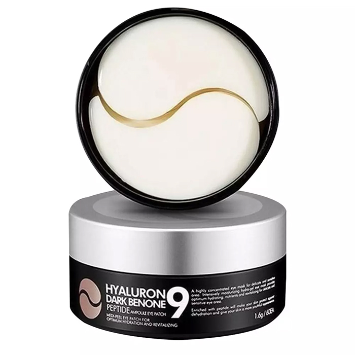 Hyaluron Dark Benone Peptide 9 Ampoule Eye Patch — гідрогелеві патчі проти темних кіл з пептидами, 60 шт