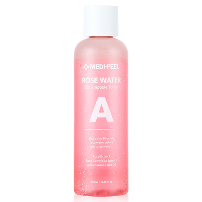 Ампульний тонер із екстрактом троянди Rose Water Bio Ampoule Toner Medi-Peel, 500 мл