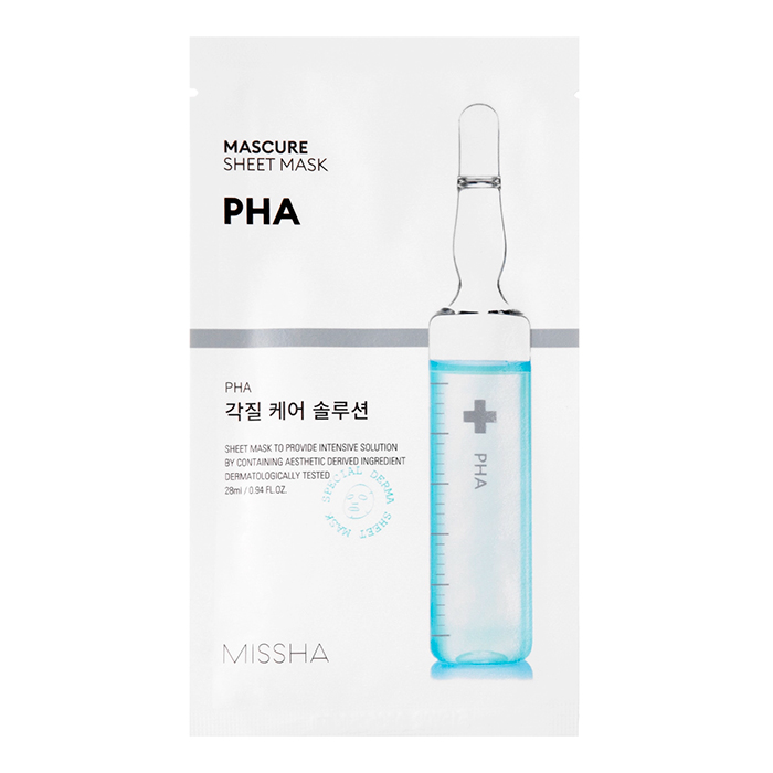 Missha Mascure Peeling Solution Sheet Mask PHA — маска-пілінг для обличчя, 27 мл