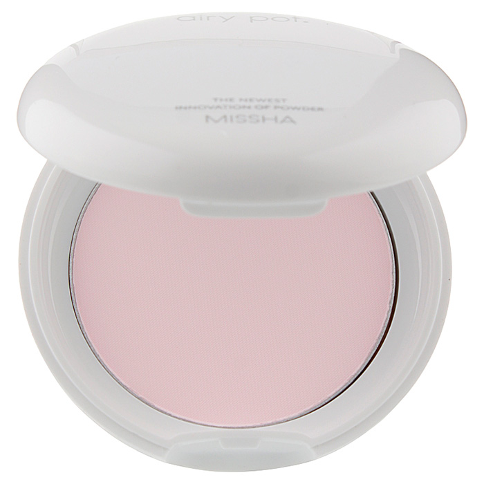 Missha Airy Pot Pressed Powder Pink — матуюча компактна пудра для обличчя рожева, 8 г