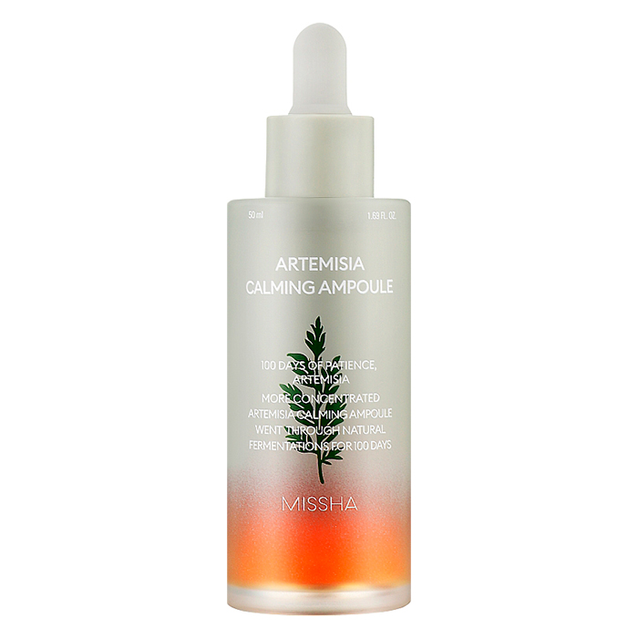 Missha Artemisia Calming Ampoule — успокаивающая ампула для лица с экстрактом полыни, 50 мл