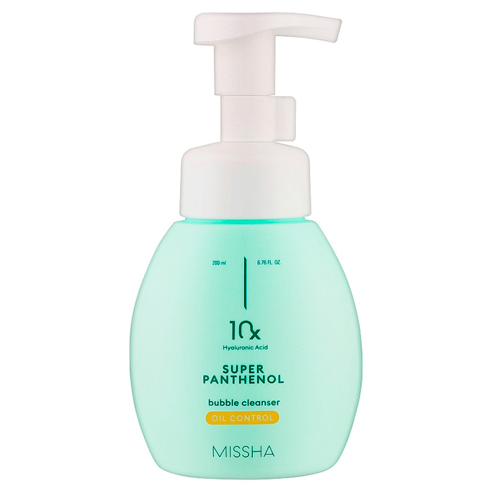 Missha Super Panthenol Bubble Cleanser Oil Control — пінка для вмивання, 200 мл