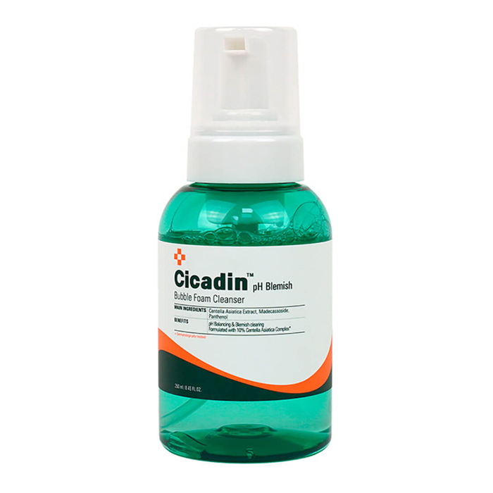 Пінка для вмивання з азіатською центелою Cicadin pH Blemish Bubble Foam Cleanser MISSHA, 250 мл