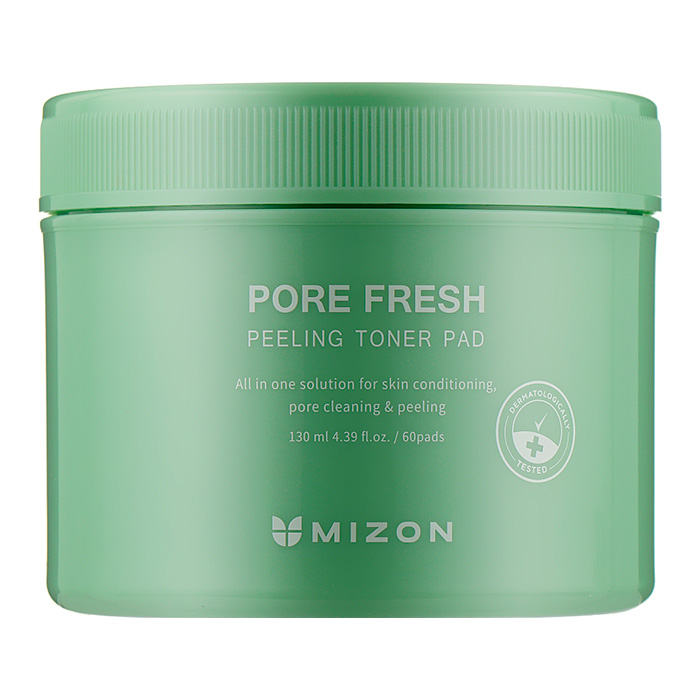 Mizon Pore Fresh Peeling Toner Pad — пілінг-диски для очищення шкіри, 130 мл