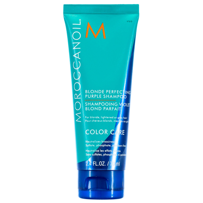 Тонувальний шампунь для волосся з фіолетовим пігментом Blonde Perfecting Purple Shampoo Moroccanoil, 70 мл