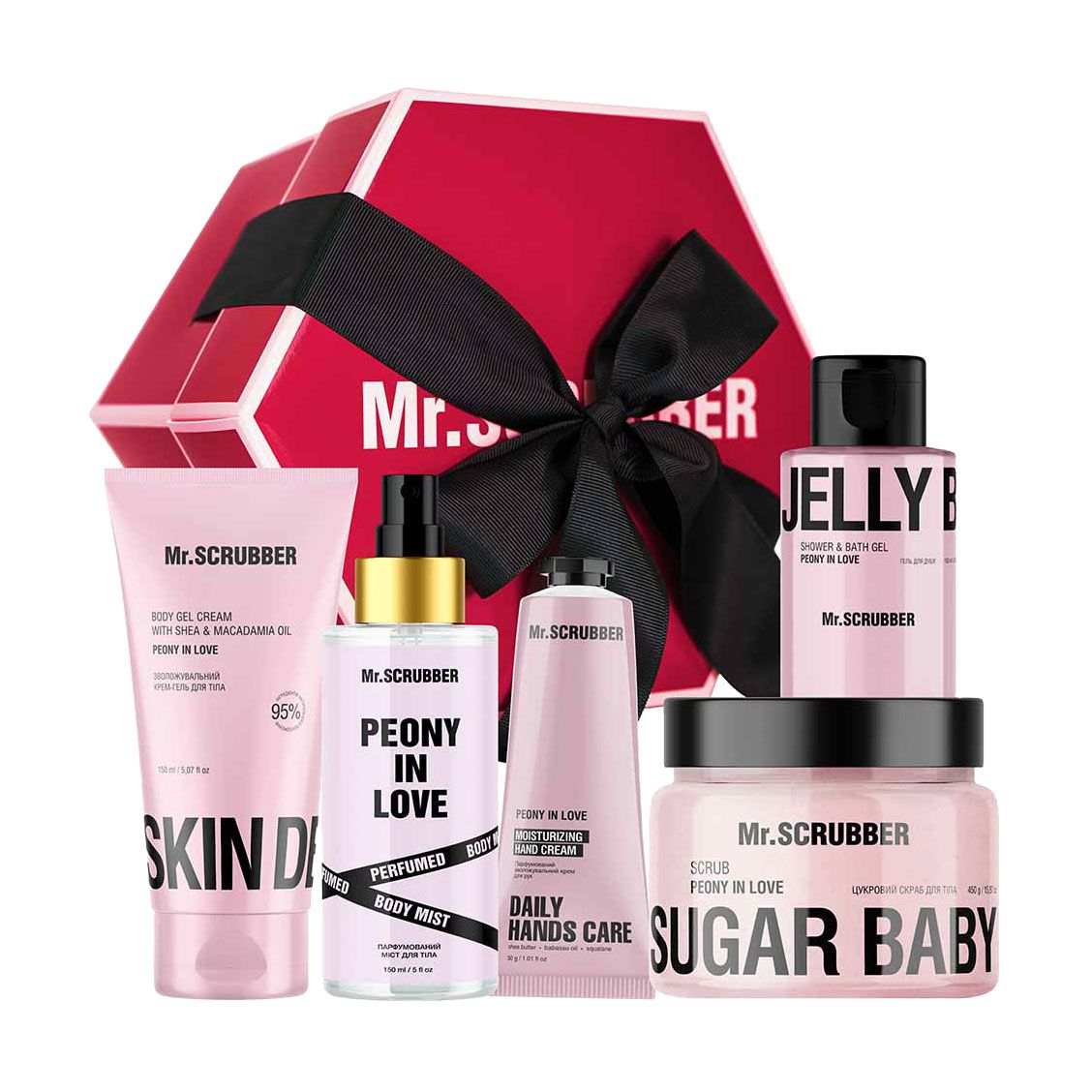 Mr.SCRUBBER подарунковий набір Grand Peony Love, 930 г