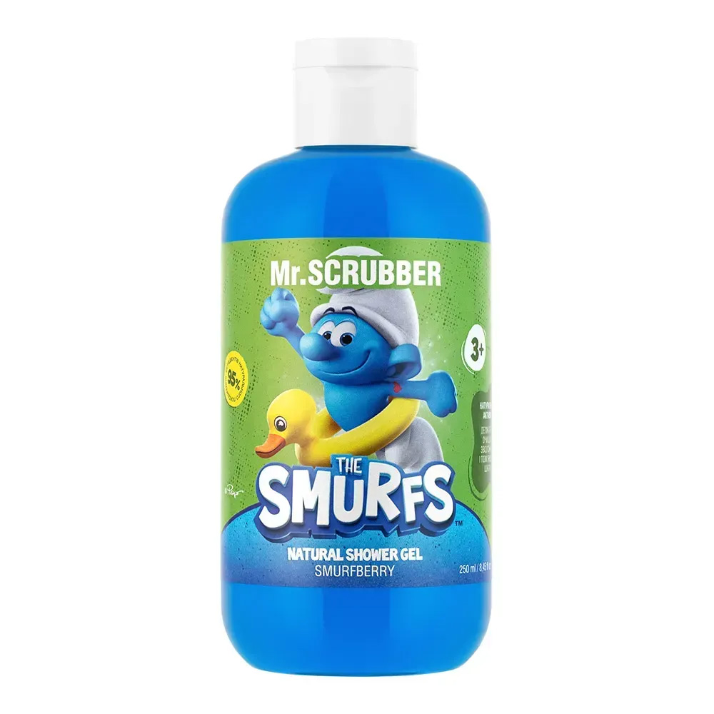 Mr.SCRUBBER Гель для душу The Smurfs Smurfberry, натуральний, дитячий, 250 мл