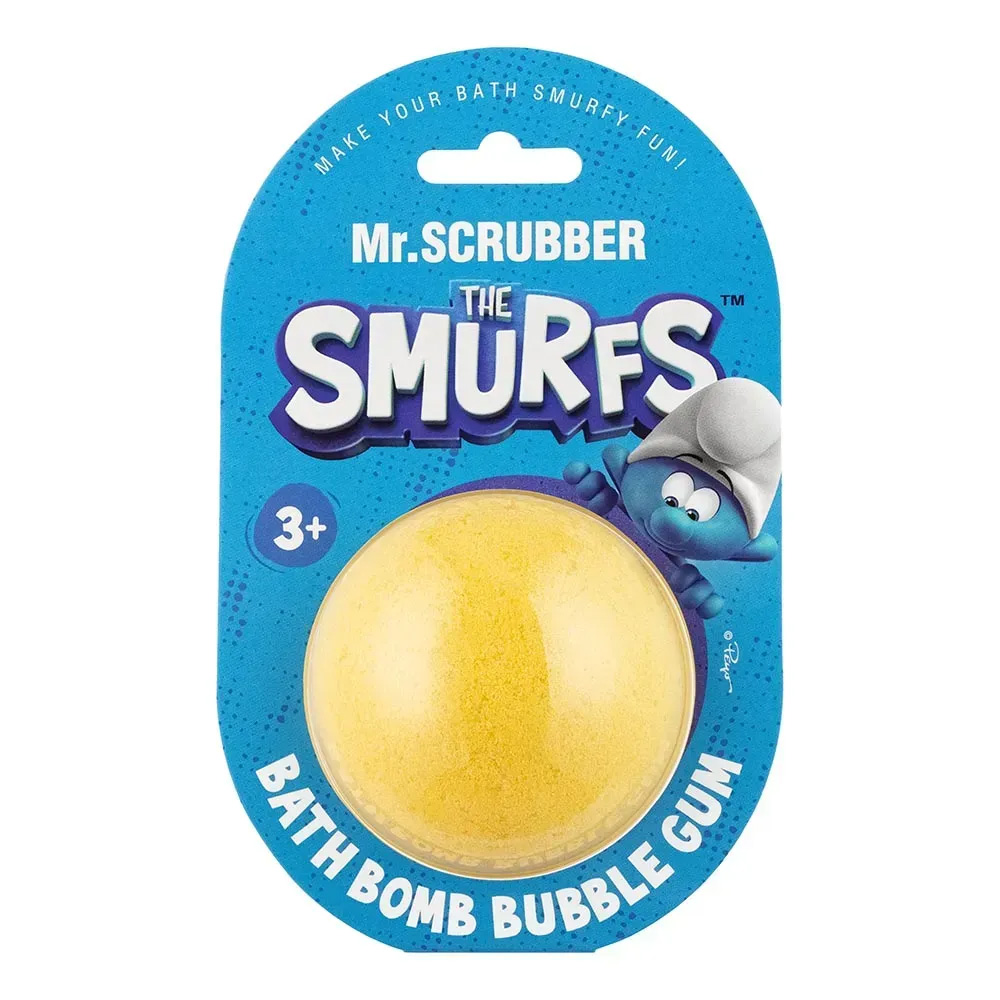 Mr.SCRUBBER Бомбочка для ванни The Smurfs Bubble gum, 170 г