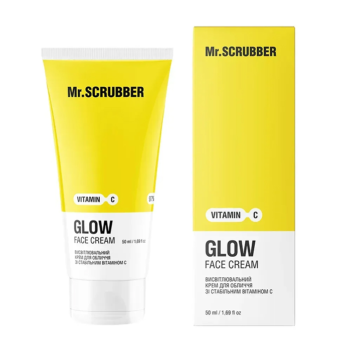 Mr.SCRUBBER Glow Vitamin C Brightening Face Cream — освітлювальний крем для обличчя, 50 мл