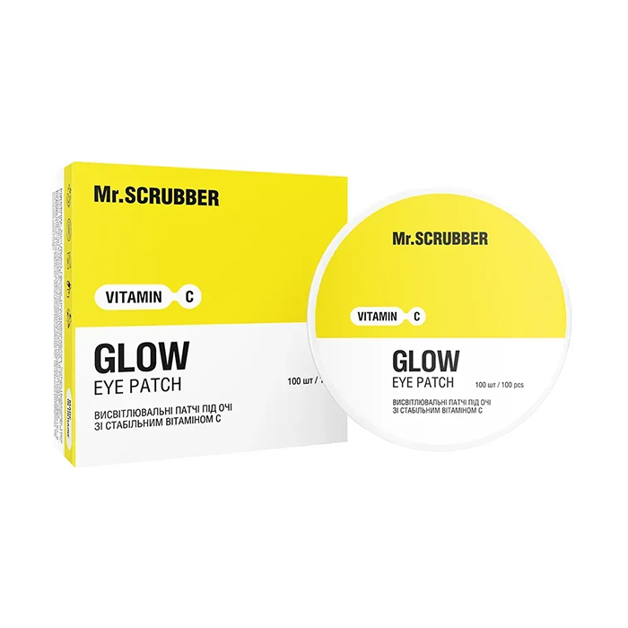 Mr.SCRUBBER Glow Vitamin C Brightening Eye Patches — освітлювальні патчі під очі, 100 шт