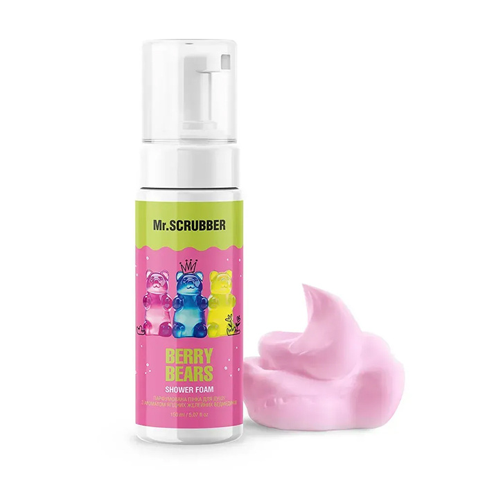 Mr.SCRUBBER Berry Bears Perfumed Shower Foam — парфумована пінка для душу, 150 мл