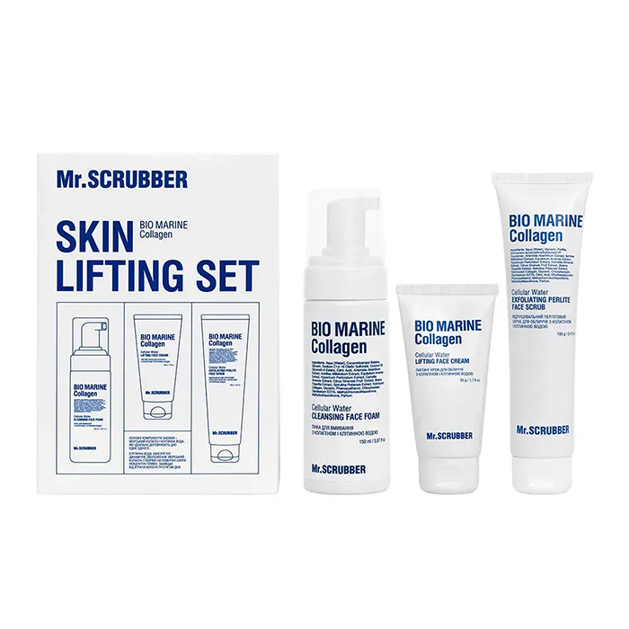 Mr.SCRUBBER Bio Marine Collagen Skin Lifting Set — подарунковий набір, 300 г