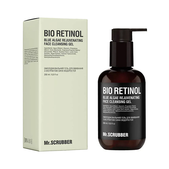Mr.SCRUBBER Bio Retinol Rejuvenating Face Wash — омолоджувальний гель для вмивання, 200 мл