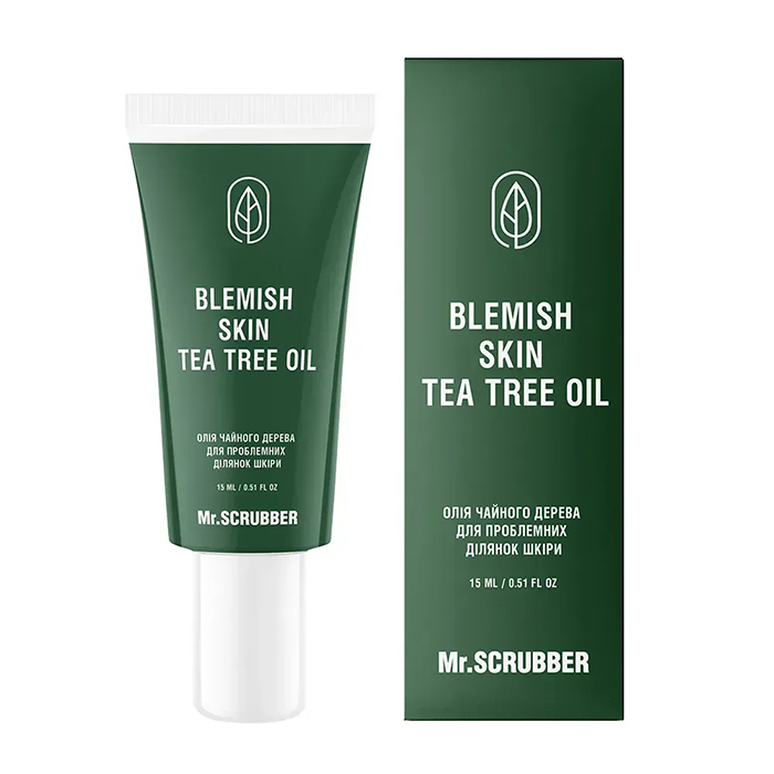 Mr.SCRUBBER Blemish Skin Tea Tree Oil — олія чайного дерева для проблемних ділянок шкіри, 15 мл