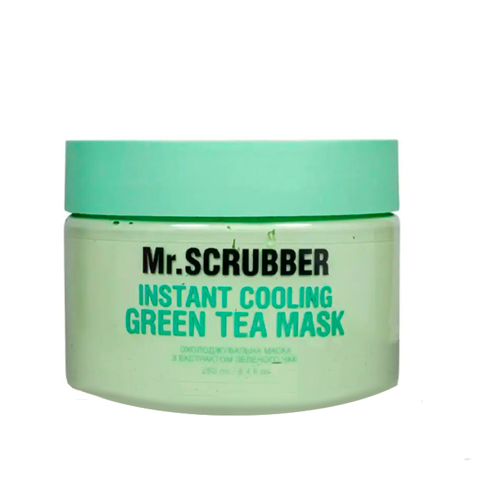 Mr.SCRUBBER Instant Cooling Green Tea Mask — охлаждающая маска для лица, 250 мл