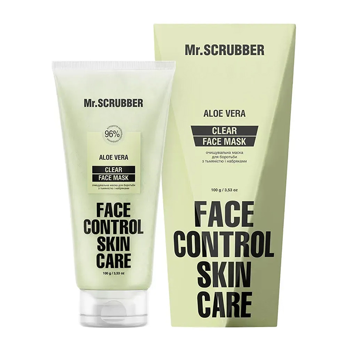 Mr.SCRUBBER Clear Face Control Mask — очищающая маска для борьбы с тусклостью и отёками, 100 мл