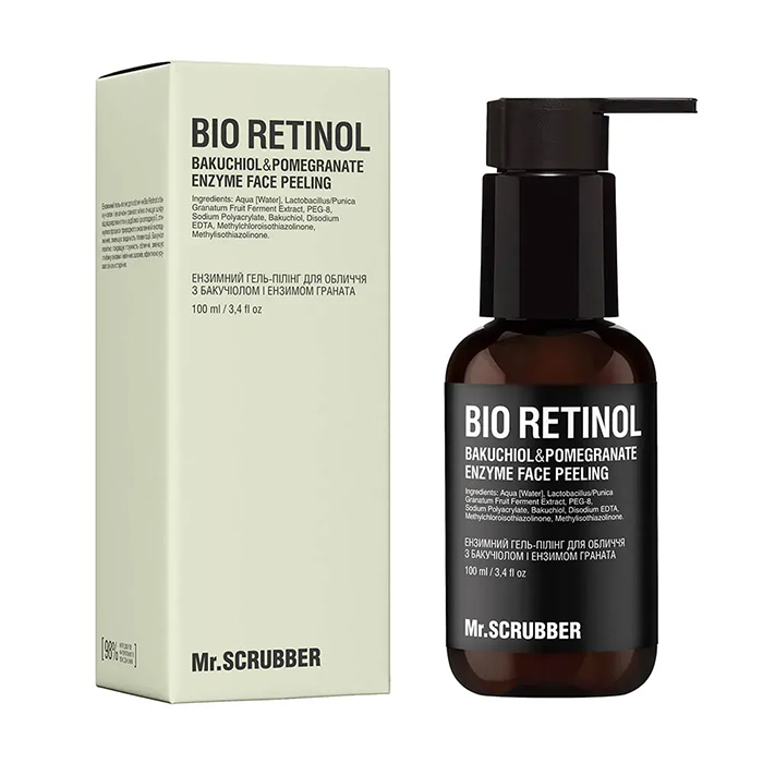 Mr.Scrubber Bio Retinol Enzyme Peeling Gel — ензимний гель-пілінг для обличчя, 100 мл