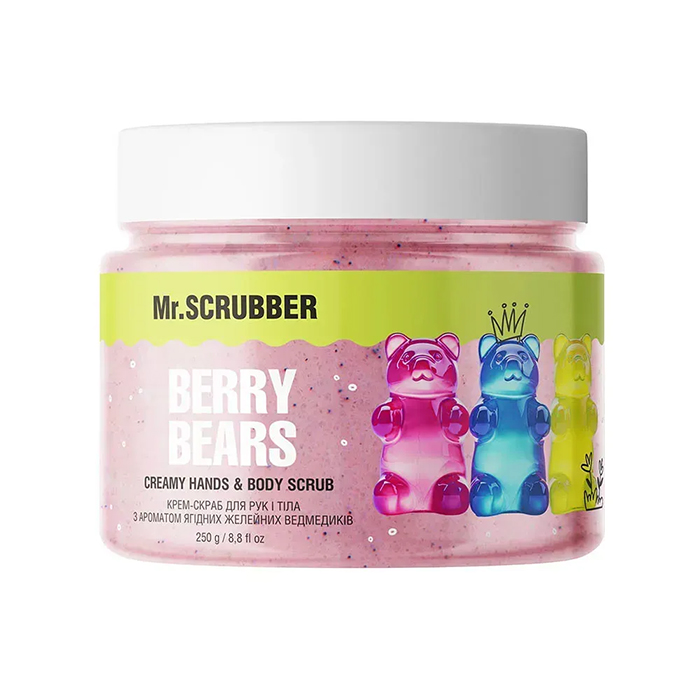 Mr.SCRUBBER Berry Bears Hand & Body Cream Scrub — крем-скраб для рук і тіла, 250 г