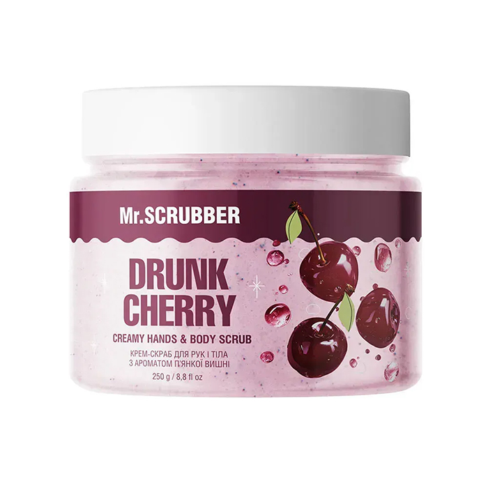 Mr.SCRUBBER Drunk Cherry Hand & Body Cream Scrub — крем-скраб для рук і тіла, 250 г