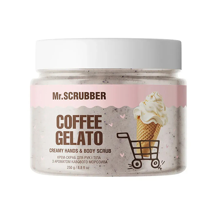 Mr.SCRUBBER Coffee Gelato Hand & Body Cream Scrub — крем-скраб для рук і тіла, 250 г