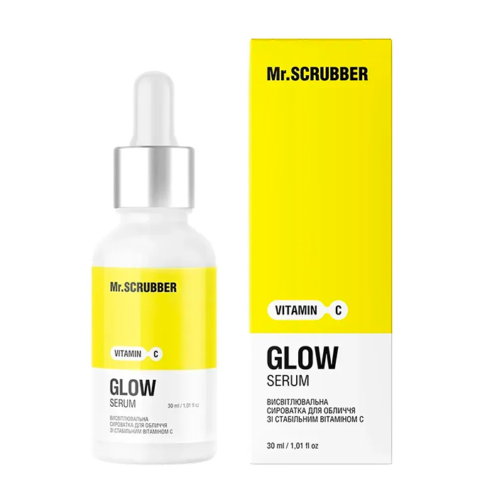 Mr.SCRUBBER Glow Vitamin C Brightening Face Serum — освітлююча сироватка для обличчя, 30 мл