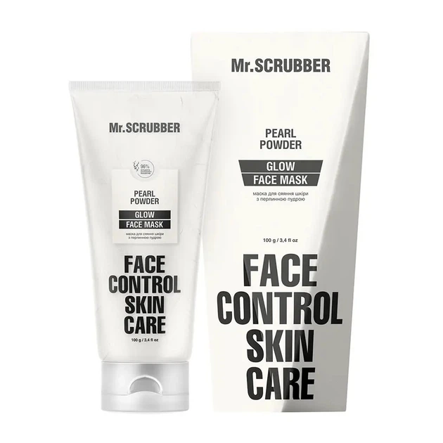 Mr.SCRUBBER Glow Face Control Mask — маска для сияния кожи с перламутровой пудрой, 100 мл