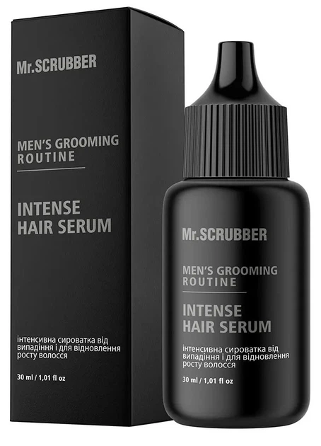 Mr.Scrubber Інтенсивна сироватка від випадіння та для відновлення росту волосся Men’s Grooming Routine, 30 мл