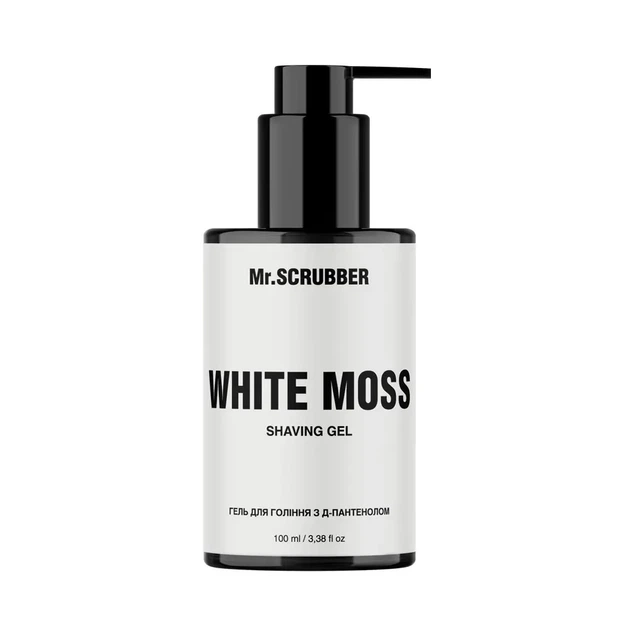 Mr.Scrubber Гель для гоління White Moss з D-пантенолом, 100 мл
