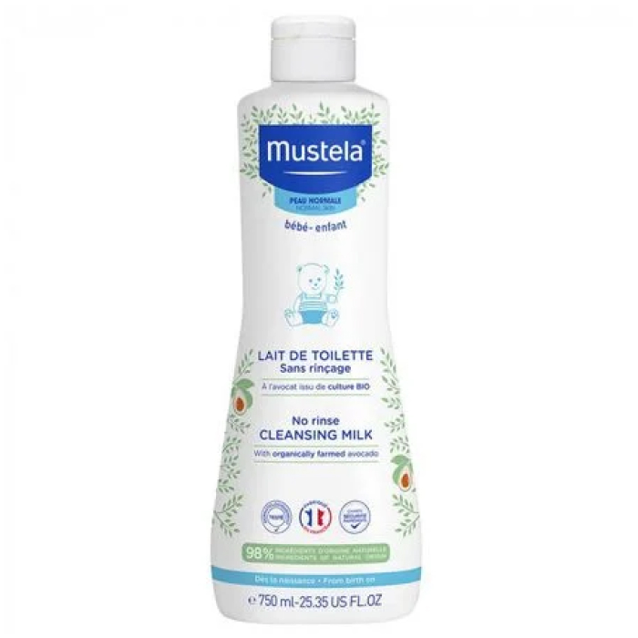Очищувальне молочко для нормальної шкіри No Rinse Cleansing Milk Mustela, 200 мл