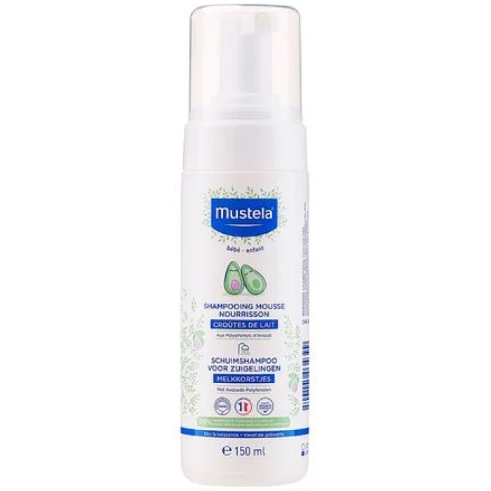 Пінка-шампунь для новонароджених Bebe Foam Shampoo for Newborns Mustela, 150 мл