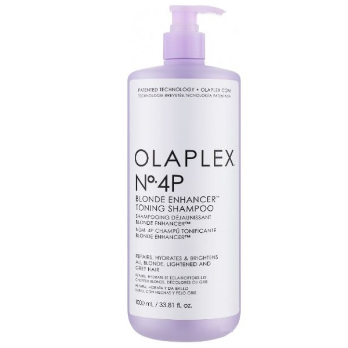 Тонувальний шампунь для волосся No 4P Blonde Enhancer Toning Shampoo Olaplex, 1000 мл