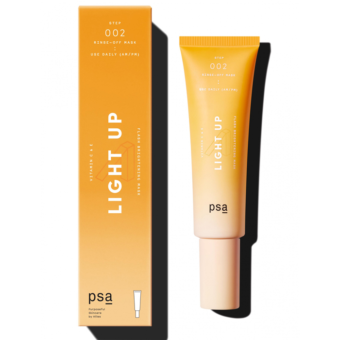 Маска освітлююча для обличчя з вітамінами C і E Light Up Vitamin C & E Flash Brightening Mask PSA, 50 мл