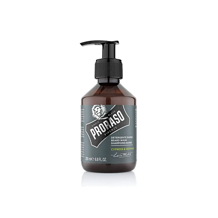 Proraso Cypress & Vetyver Beard Wash — шампунь для бороди, 200 мл