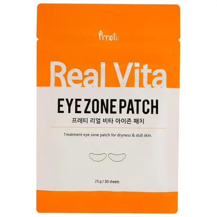 Гідрогелеві патчі для очей з вітаміном С Real Vita Eye Zone Patch Prreti, 30шт