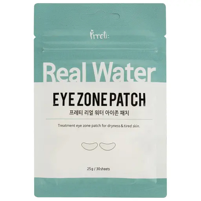 Тканинні патчі для зони навколо очей Real Water Eye Zone Patch Prreti, 30шт